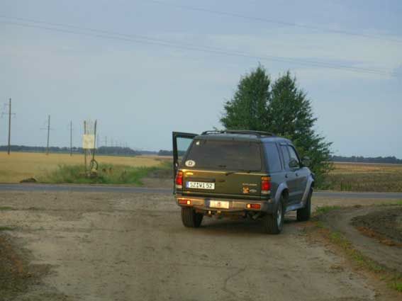 Auf der Landstrasse morgens